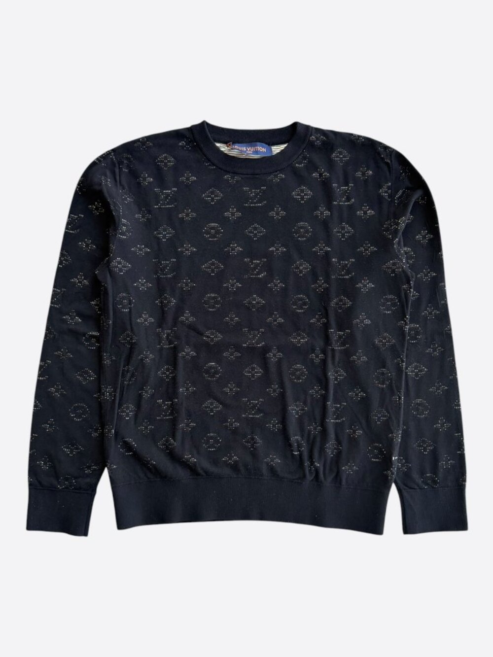 Louis Vuitton Black & Multicolor Monogram Sweater